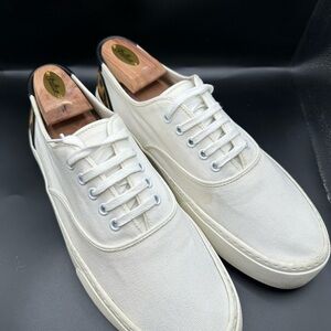 Saint Laurent White Canvas Men's Shoes Full Presentation